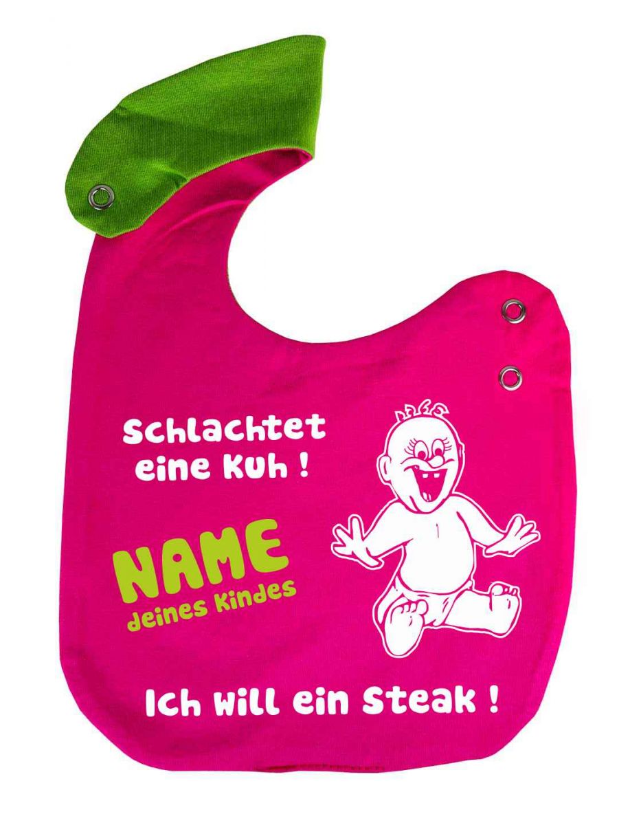 Baby Latz mit Namen selbst gestalten / druckreich.com